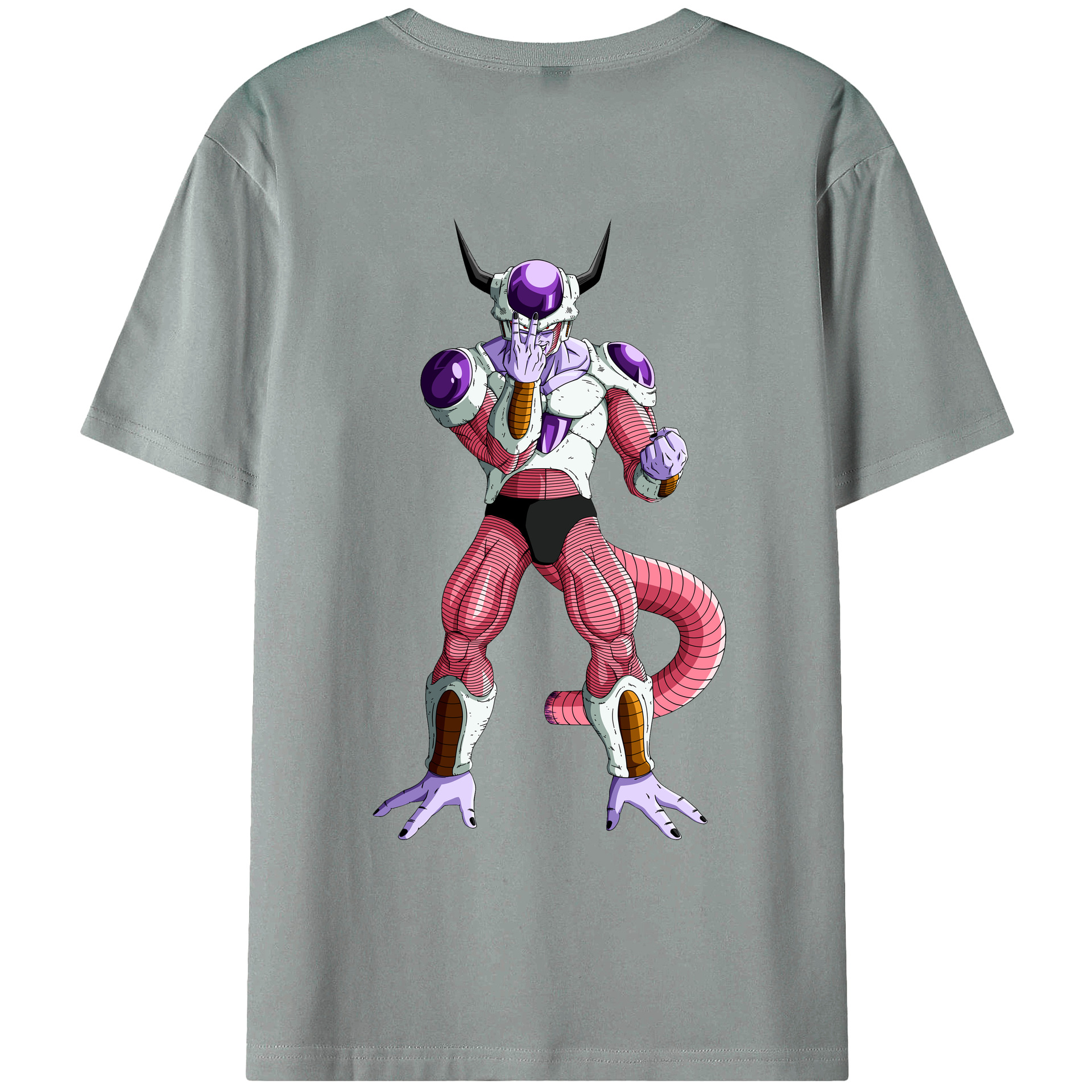 （画像用） ドラゴンボール フリーザ DRAGON BALL Frieza 綿100％ メンズ半袖Tシャツ（バックプリント） 通気性